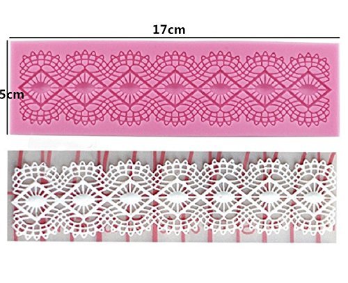 Anyana Emboss Flower Lace Silicone Fondant Sugarpaste Mold Cake Decoration Tool Stencil