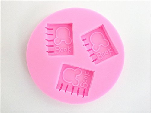 Wocuz W0421 3 Mini Notebook Candy Making Silicone Mold Cake Decoration Mould Fondant Chocolate Small Pastry Tool N2