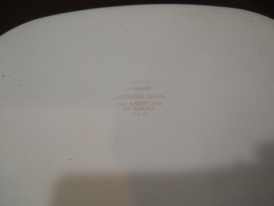 Corning Ware 3 Quart Casserole With Lid A-3-B Blue Medallion Pattern N4