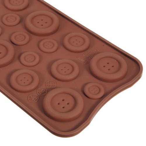 3D Button Fondant Cake Bread Decorating Sugarcraft Silicone Pop Mold Mould DIY Tools N7
