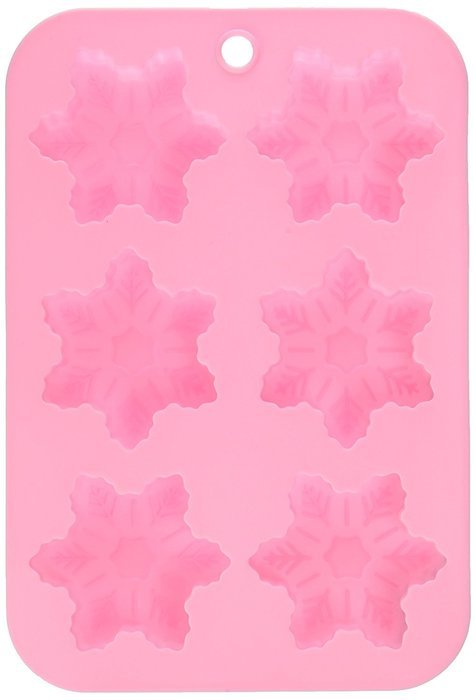 6 Cavity Snowflake Silicone Cake & Chocolate mold Baking