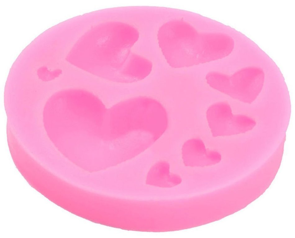 Beauty Clubs 3D DIY Heart Fondant Mold Silicone Cake Decorating Craft Sugar Chocolate Mould N2