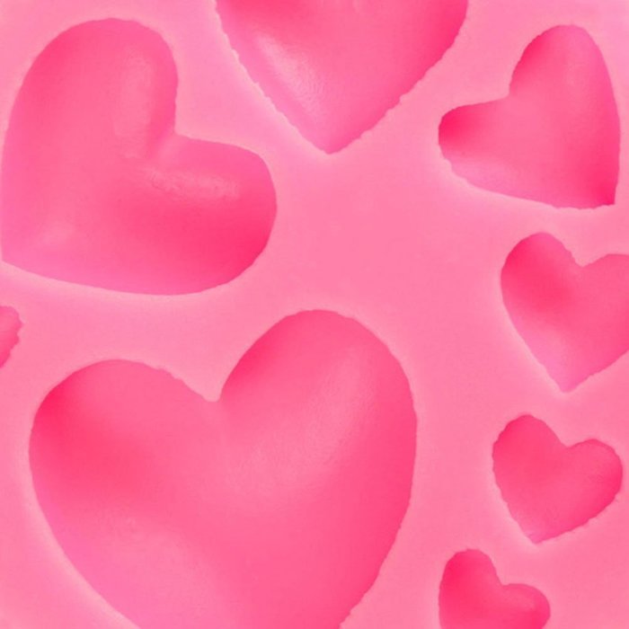 Beauty Clubs 3D DIY Heart Fondant Mold Silicone Cake Decorating Craft Sugar Chocolate Mould N8