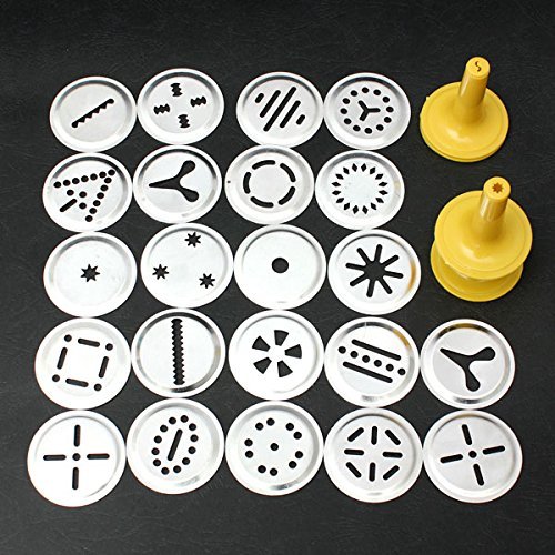 "Stainless Steel Non-Stick Cookie Press Set Include 22 Shapes & 4 Decorating Tips" shopping N6