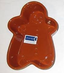 Chantal Gingerbread Man Stoneware Baking Dish 5 1/2" x 8"