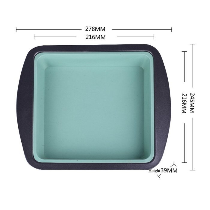 Generic DIY Silicone Cake Mold Pizza Baking Tray 8.5 Inch N4