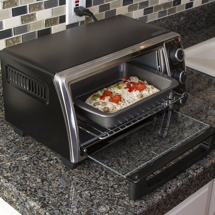 Ecolution Bakeins 4-Piece Toaster Oven Bakeware Set &ndash; PFOA, BPA, and PTFE Free Non-Stick Coating &ndash; Heavy Duty... N3