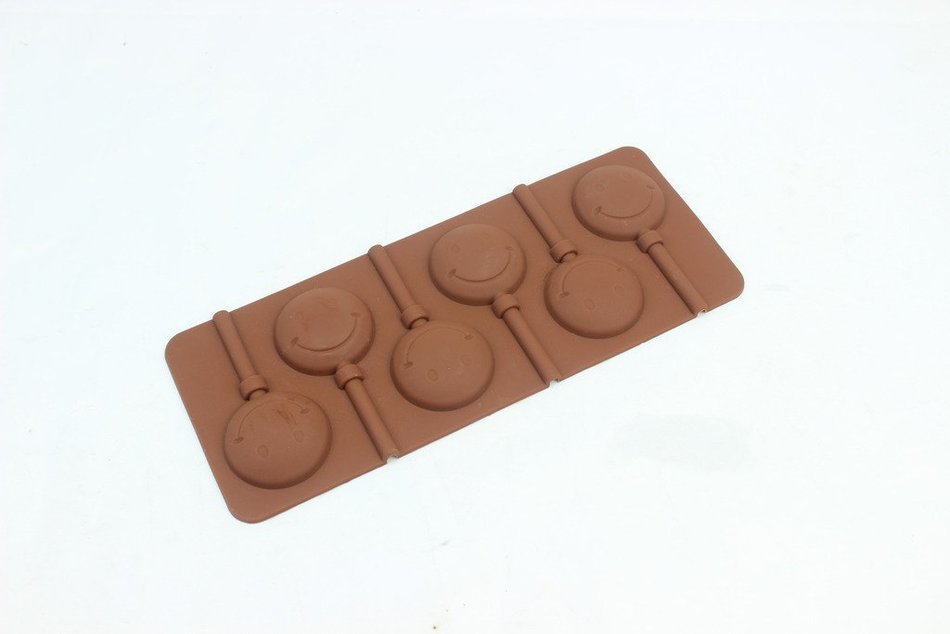Wocuz 20 Silicone Tray Pop Cake Stick Mold Lollipop Party Cupcake Baking Mold (Pink)