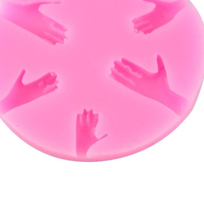 Lariy New Silicon 6 Hands Cake DIY Muffin Chocolate Cookie Baking Mold Mould Pan &pound;&uml; random color&pound; N6