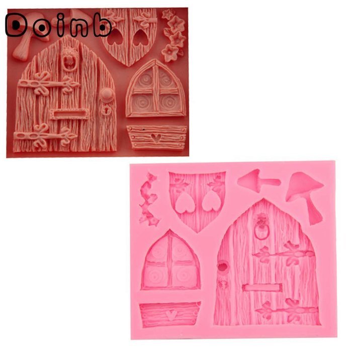 Doinb 10pcs/Set Castle Coach Dress Glass Slipper Horse Angel girls Fairy doors Window flowers Snail Cake Pastry... N7