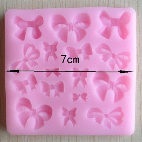 Soft Silicone Fondant Decorating Bowknot Modelling Cake Mold Mould Baking Tools N4