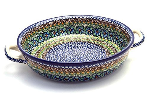 Polish Pottery Baker - Round with Handles - Large - Unikat Signature U151