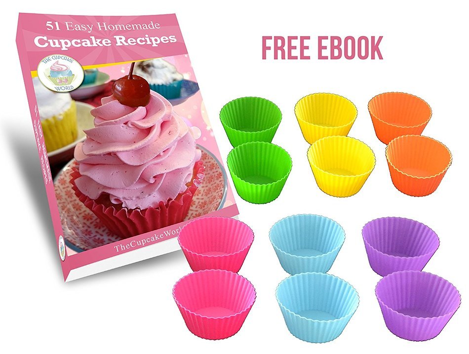 Silicone Cupcake Baking Cups Set of 12 N2
