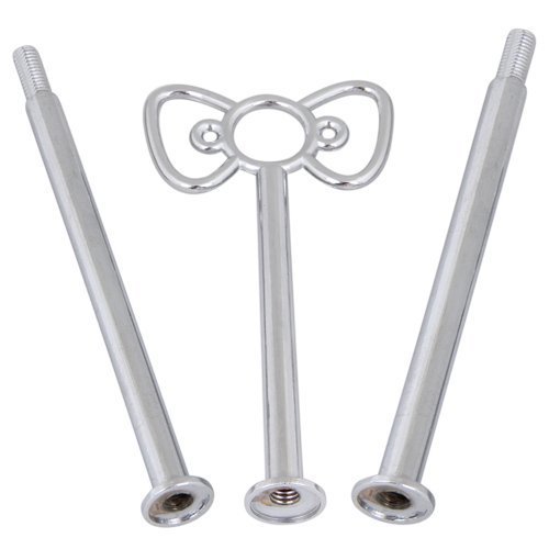 Gacube Wedding Party 3 Tier Cake Plate Center Bow Stand Handle N2