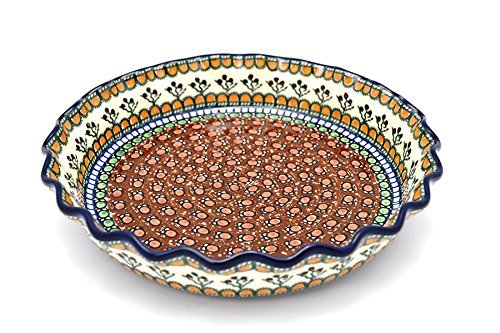 Polish Pottery Baker - Pie Dish - Fluted - Unikat Signature U079
