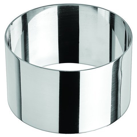Winco SPM-31R, 3 x 1.75" Round Culinary Pastry Mold, Stainless Steel Pastry Ring