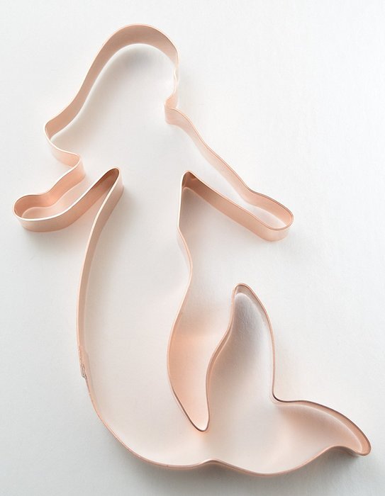 Pretty Mermaid Copper Cookie Cutter
