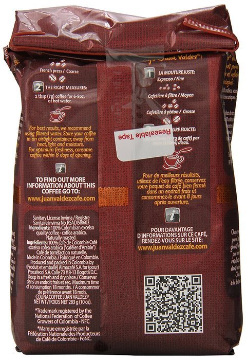 Juan Valdez Premium Colombian Coffee, Colina, 10-Ounce N4
