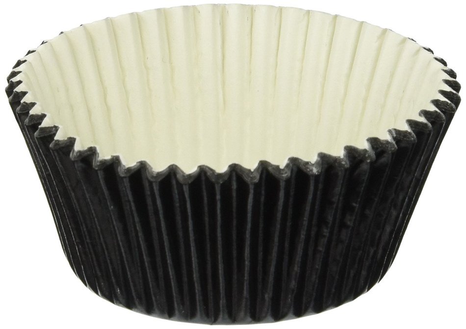 Jubilee Sweet Arts 50 Count Baking Cups, Standard, Black Foil