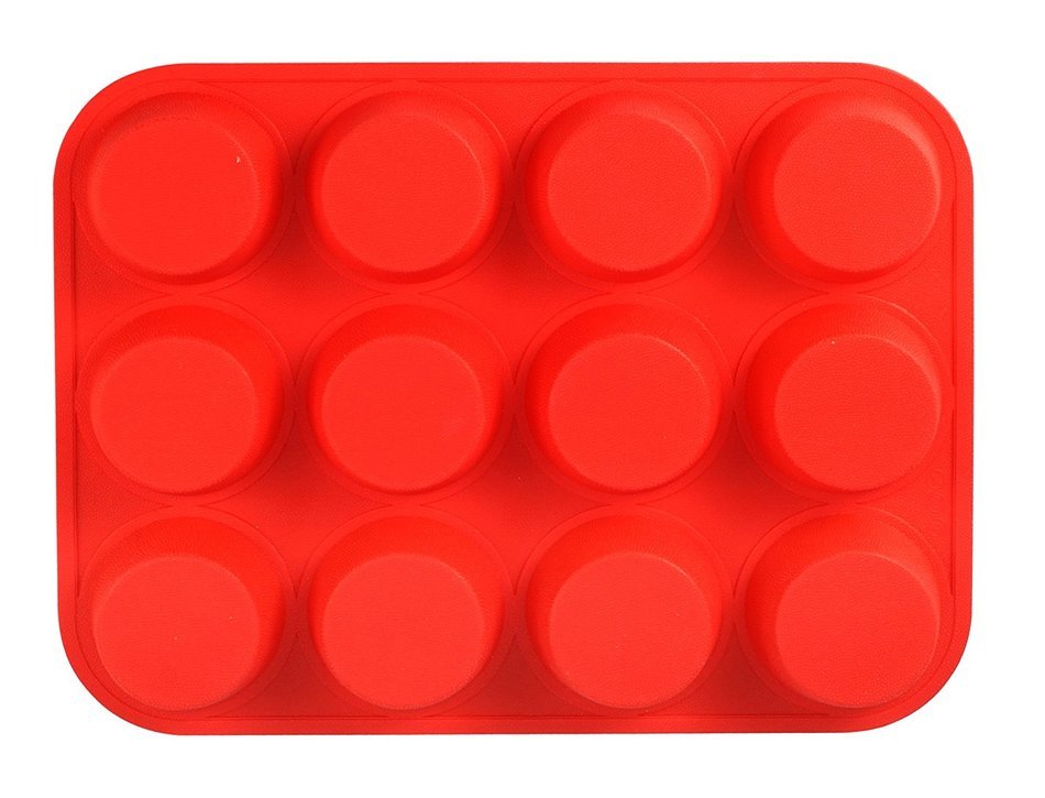Artestia 12-round Nonstick Silicone Baking Mold for Biscuit, Muffin, Tart, Cake, Pie, Quiche, Pastry, Pudding,... N3