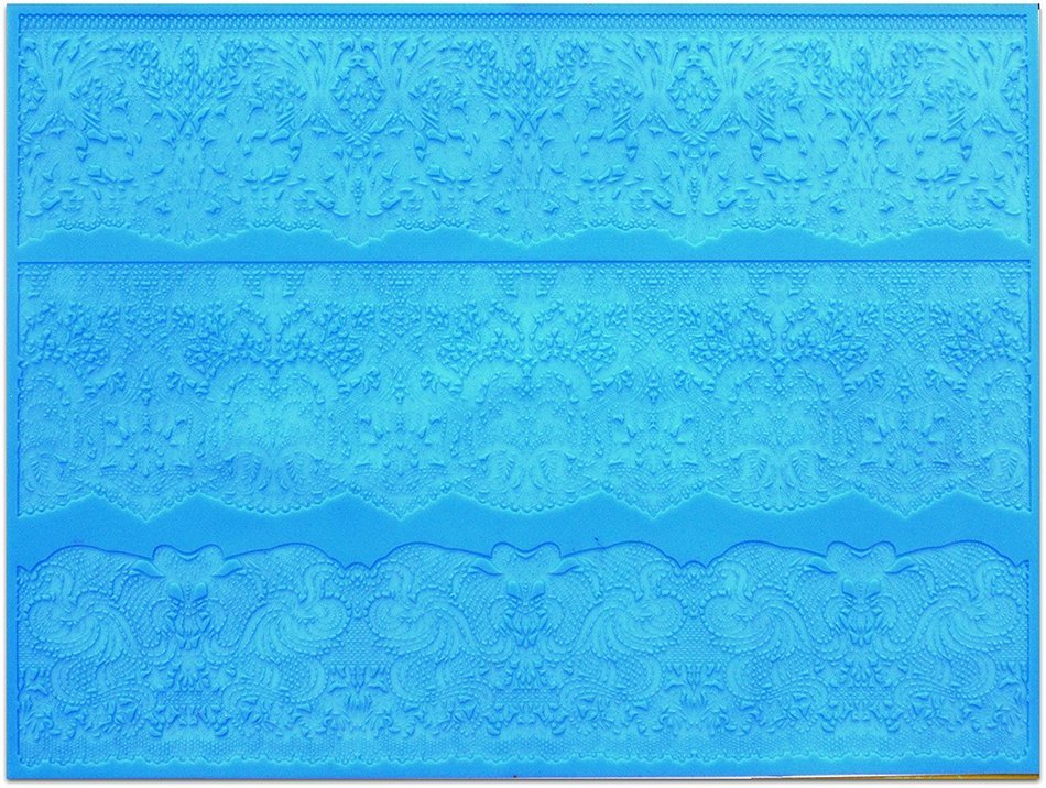 Geneva Nouveau SLM023 Silicone Lace Cake Mat Edible Sugar Mold - Extra Large