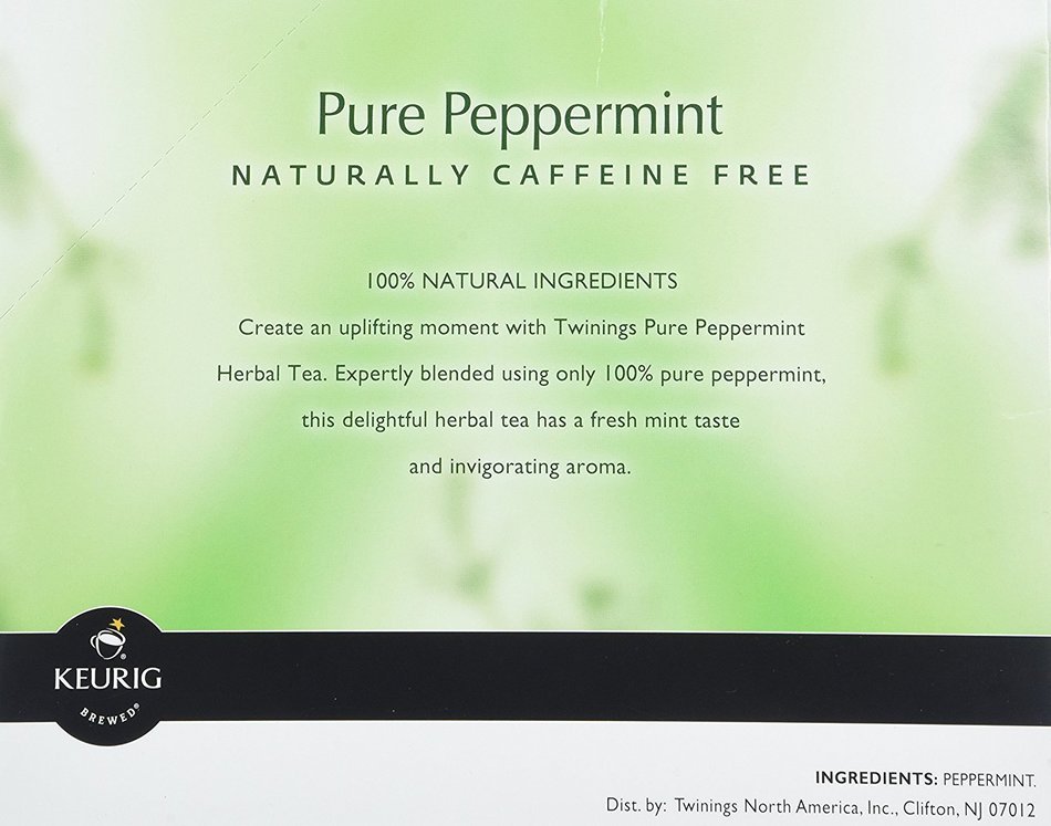 Twinings Pure Peppermint Tea 48-Count K-Cups for Keurig Brewers N3