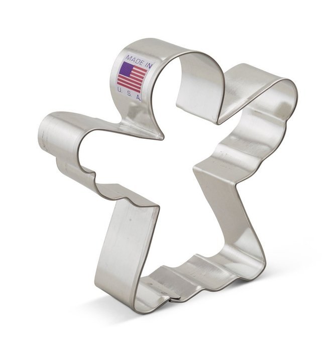 Ann Clark Angel Cookie Cutter - 3.75 Inches - Tin Plated Steel