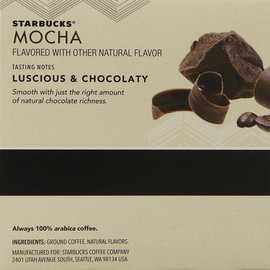 Starbucks Mocha, K-Cup for Keurig Brewers, 60 Count N5