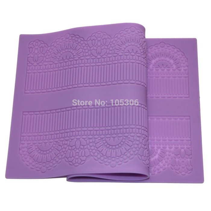 Anyana Fondant Silicone Embossing Mat Alcazar Lace Sugarcraft Mold Cake Decorating Tool
