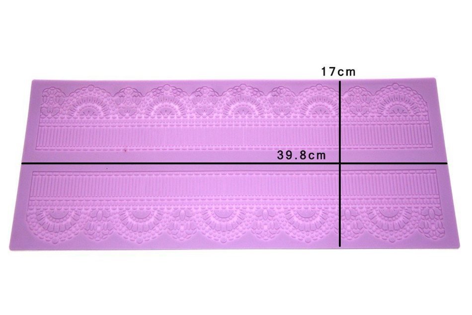Anyana Fondant Silicone Embossing Mat Alcazar Lace Sugarcraft Mold Cake Decorating Tool N2