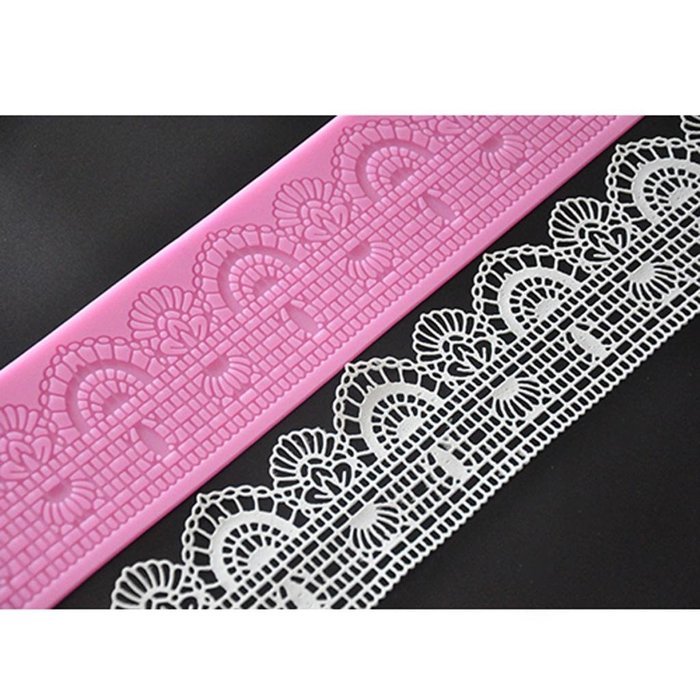 FOURC Decorating Supplies Silicone Lace Mat Sugar Mold for Cake
