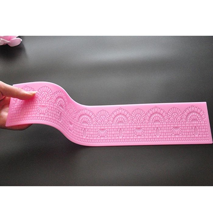 FOURC Decorating Supplies Silicone Lace Mat Sugar Mold for Cake