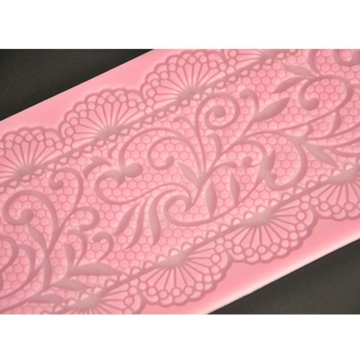 FOURC Decorating Supplies Silicone Lace Mat Sugar Mold for Cake