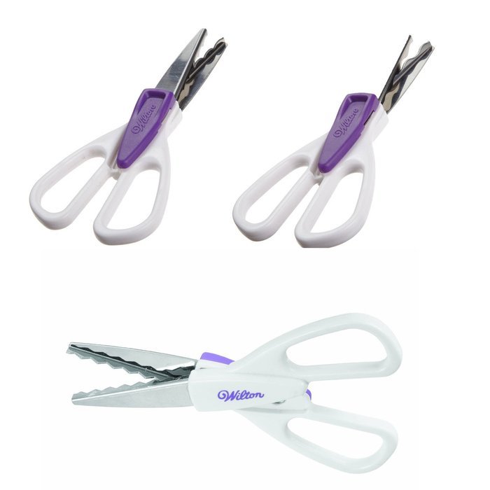 3pk Wilton Scissors for Cake Decorating Cuts Fondant, Gum Paste, Sugar Sheets N2