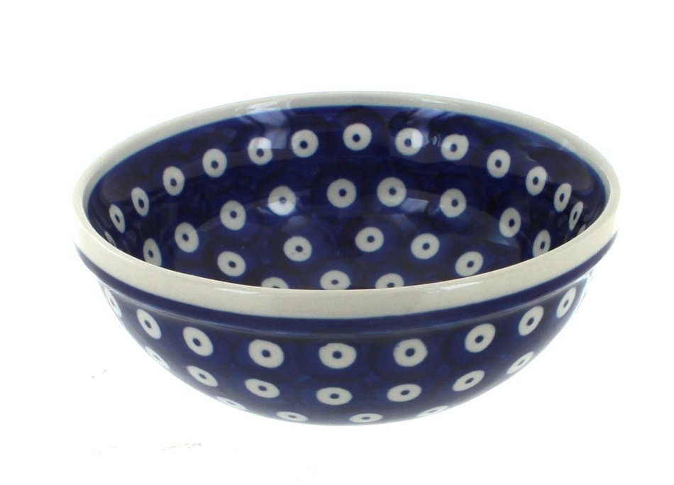 Polish Pottery Dots Dessert Bowl