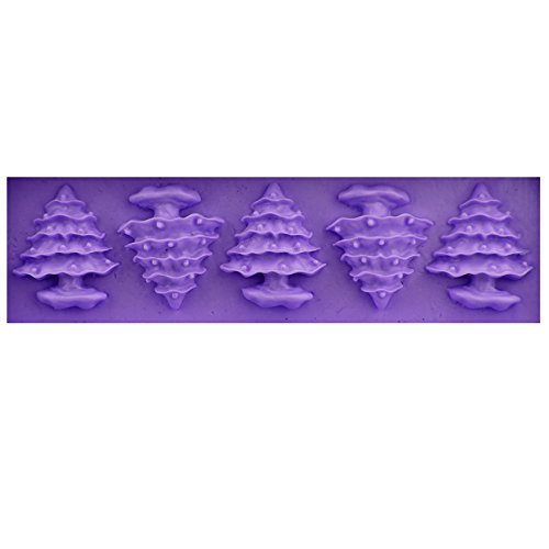 Mr.S Shop Five With Christmas Tree Silicone Mold Fondant Chocolate Candy Jelly Mould Cake Decorating Tools N2