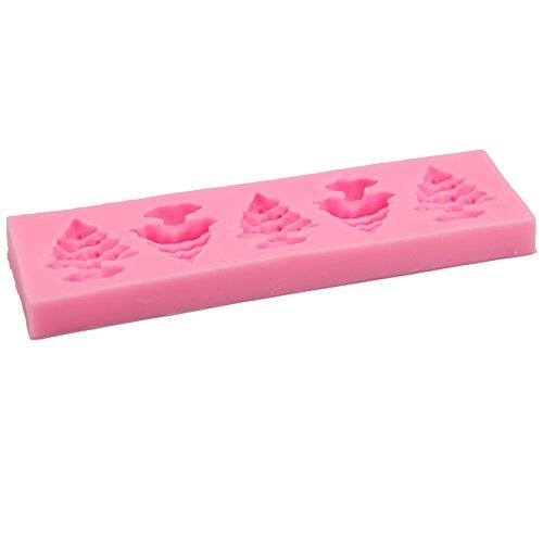 Mr.S Shop Five With Christmas Tree Silicone Mold Fondant Chocolate Candy Jelly Mould Cake Decorating Tools N4