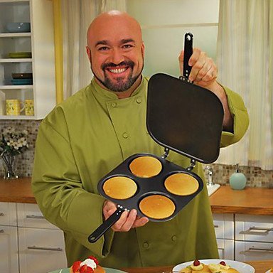2 in 1 Four Picture Perfect Pancake Maker Pan and Omelet Maker Pan N3