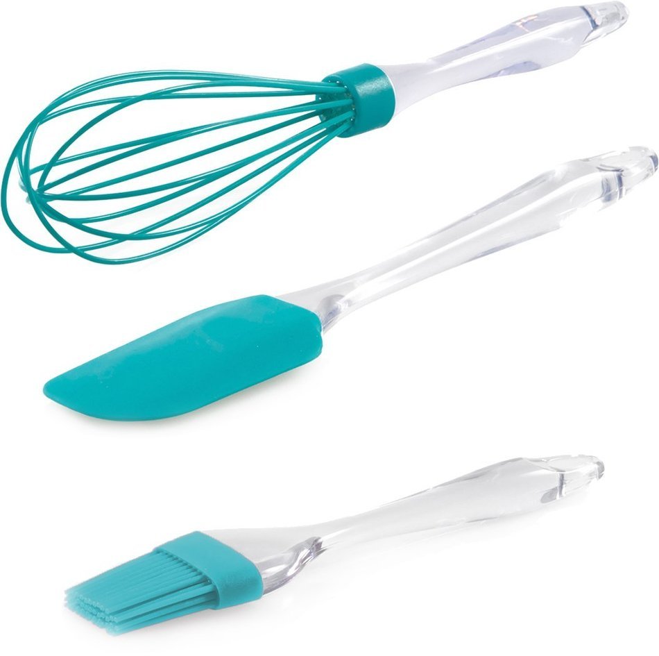 Holstein Housewares HB-07023P-BU 3 Piece Silicone Mini Baking Set - Purple N2