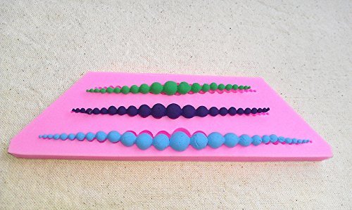 Design 185 Small Pearls Shape Silicone 3D Cake Fondant Mold, Cake Decoration Tool, Food Grade Material