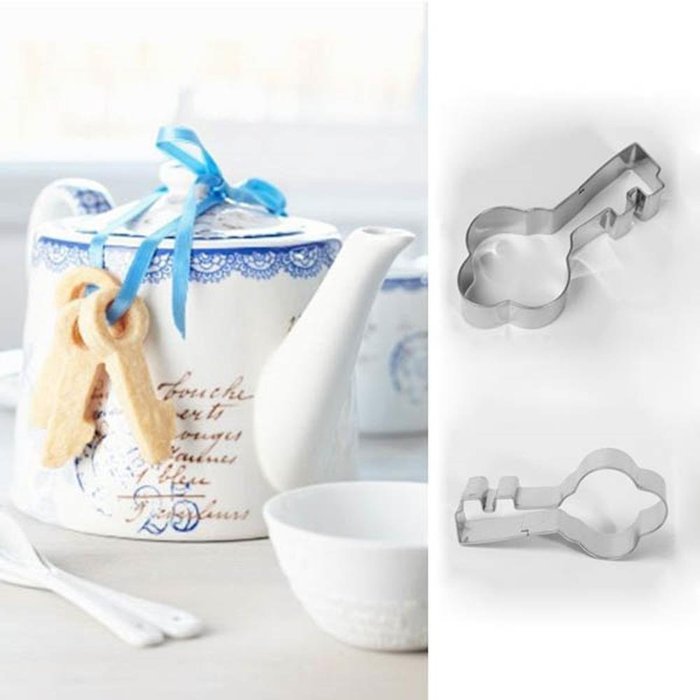 Cake & Cookie Cutters Key Shape Stainless Steel Cookie Cutter Cake Baking Mold