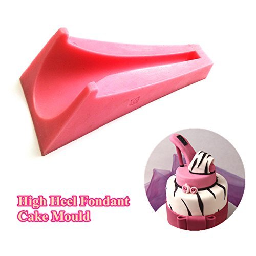 "3D Silicone High Heel Fondant Cake Mould Lady Shoe Mold Cake Decoration" shopping N2