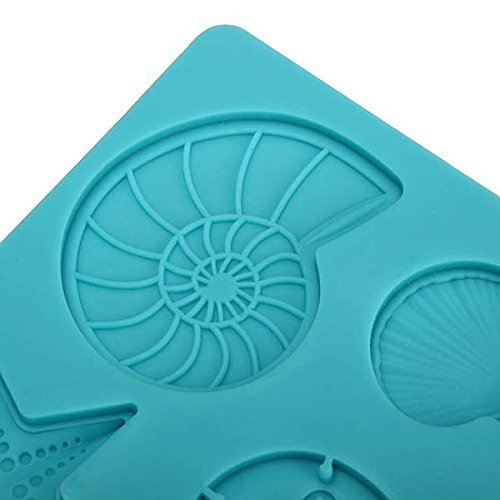 "dipshop Silicone Adorable Coral Starfish Shell Ocean Embossing Cake Mold Mould Kitchen Tool" shopping N6