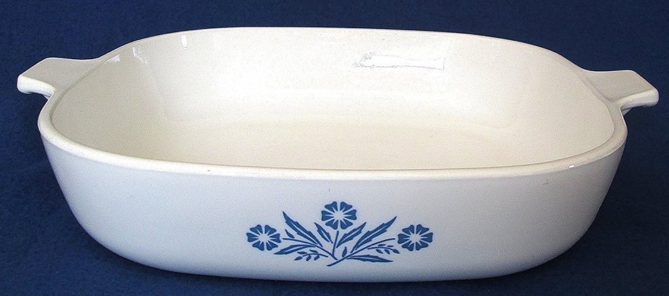 Corning Ware Blue Cornflower B-17 Pyroceram 10" Casserole - No Lid