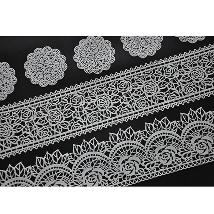Joinor Lace Silicone Mat Silicone Mold Cake Decorating Supplies Random Color N2