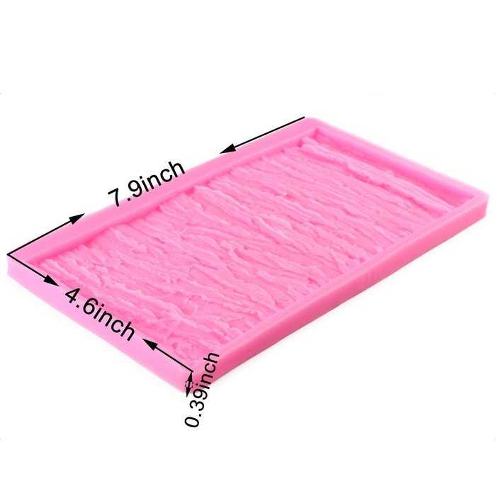 Mujiang Tree Bark Texture Icicle Silicone Lace Fondant Cake Molds Set Of 2 N2