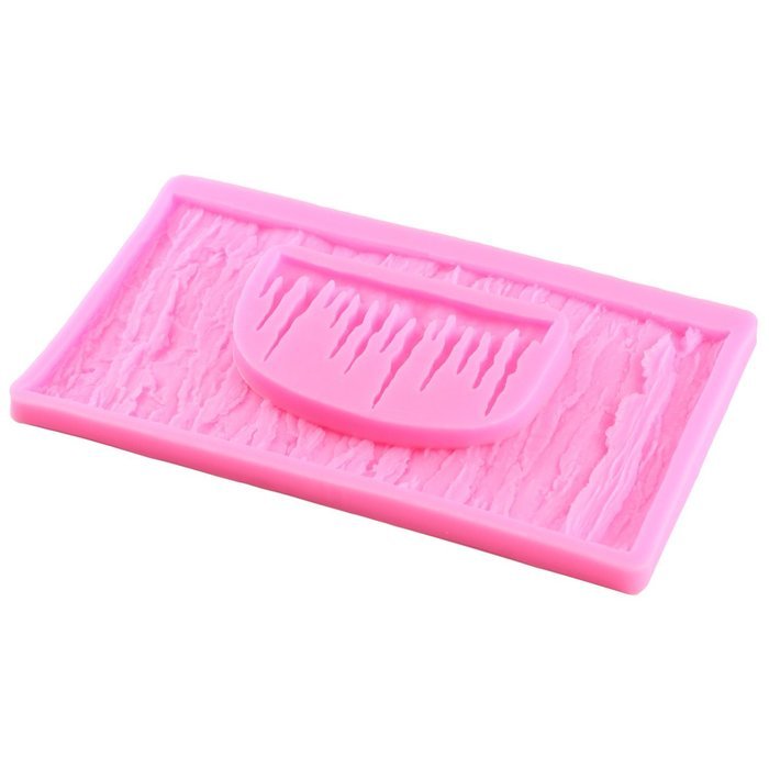 Mujiang Tree Bark Texture Icicle Silicone Lace Fondant Cake Molds Set Of 2 N4