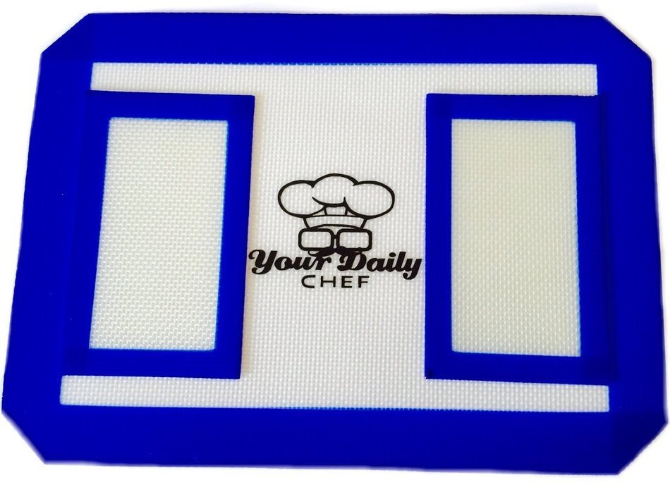 Your Daily Chef Non Stick Silicone Dab Mat Baking Cookie Sheet Set of 2,8.5 Inches X 11 Inches Green N10