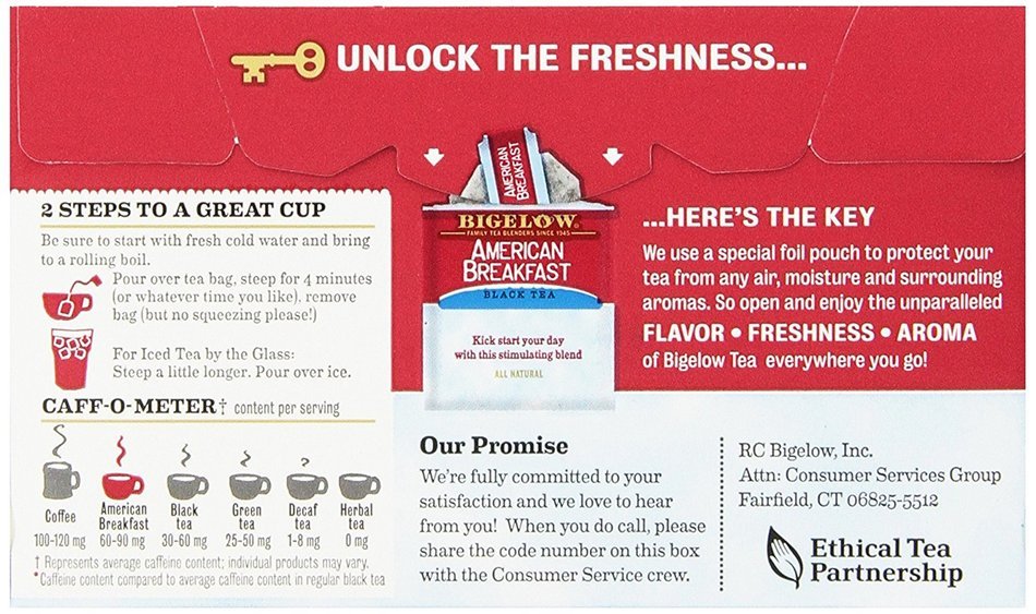 Bigelow American Breakfast Black Tea, 20 Count (Pack of 6) N2