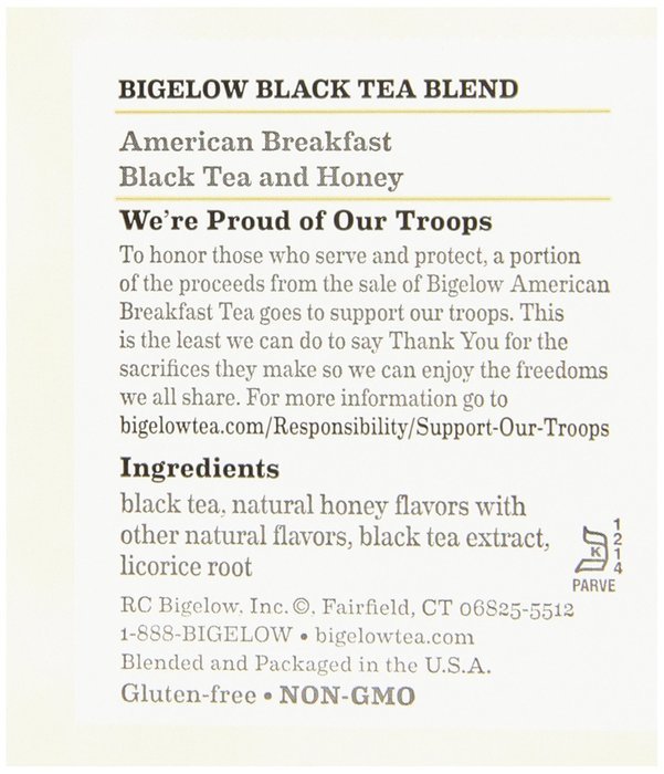 Bigelow American Breakfast Black Tea, 20 Count (Pack of 6) N9